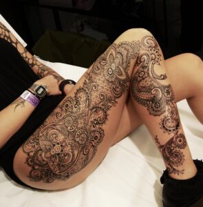 leg tattoo