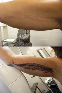 Tatuaggio piuma